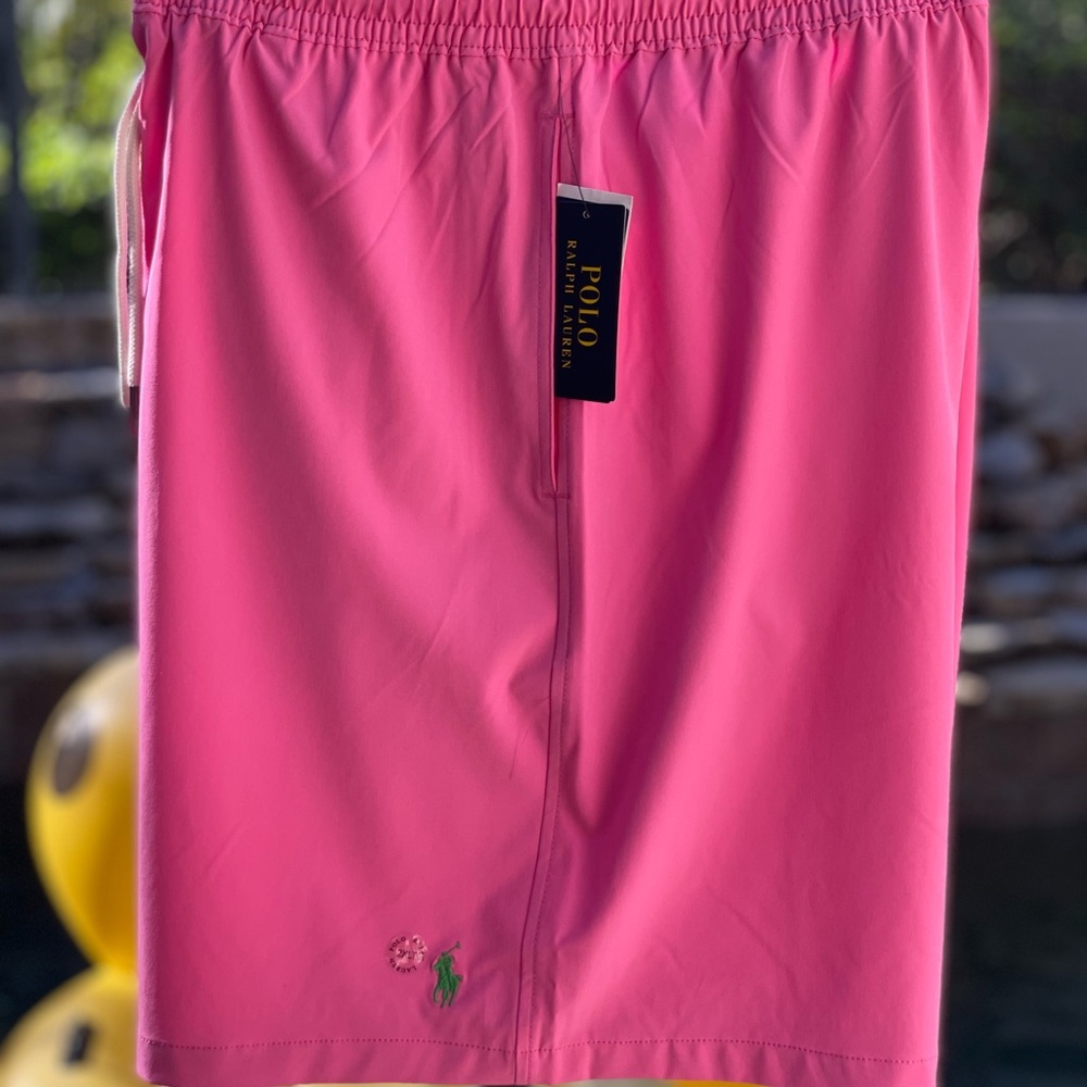 POLO RALPH LAUREN SWIM TRUNKS PINK